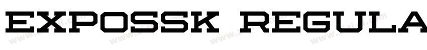 ExpoSSK Regular字体转换